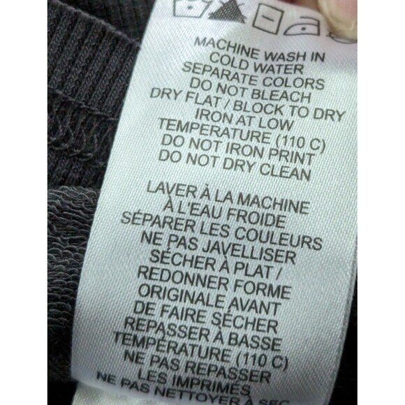 Lole Women's sz M Mixed Media Cotton Modal Grey Sweatshirt Pullover Burnout - Picture 13 of 15